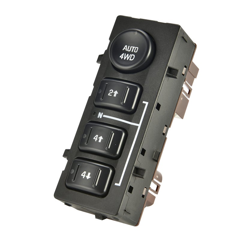 RLP 4WD Wheel Drive Switch 4x4 Transfer Case Button Compatible with 2003-2007 Cadillac Escalade Chevy Silverado Suburban Avalanche Tahoe GMC Sierra Yukon Replacement for 15136039 15164520 19259313 - Image 4